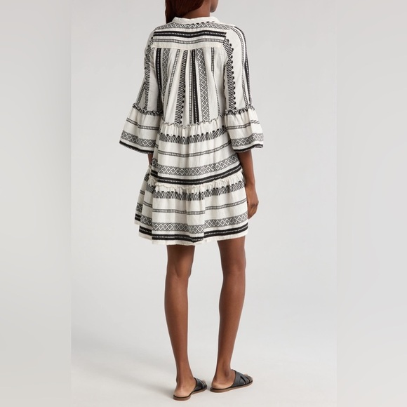 Elan 100% Cotton Babydoll Minidress - Picture 6 of 12